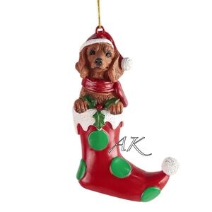 Dachshund in Stocking Christmas Tree Ornament 🐾 Doxie Wiener
